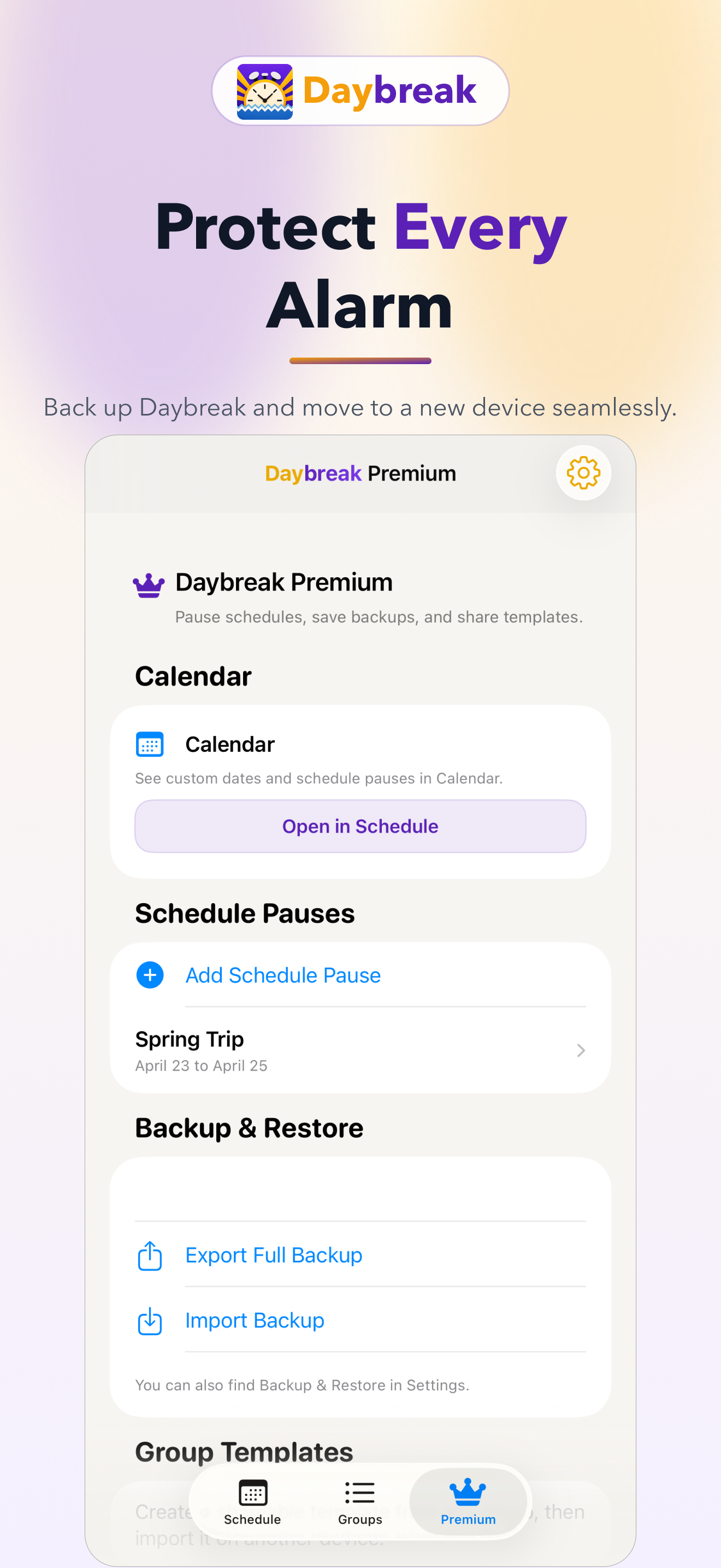 Daybreak: Smart Alarms gallery image
