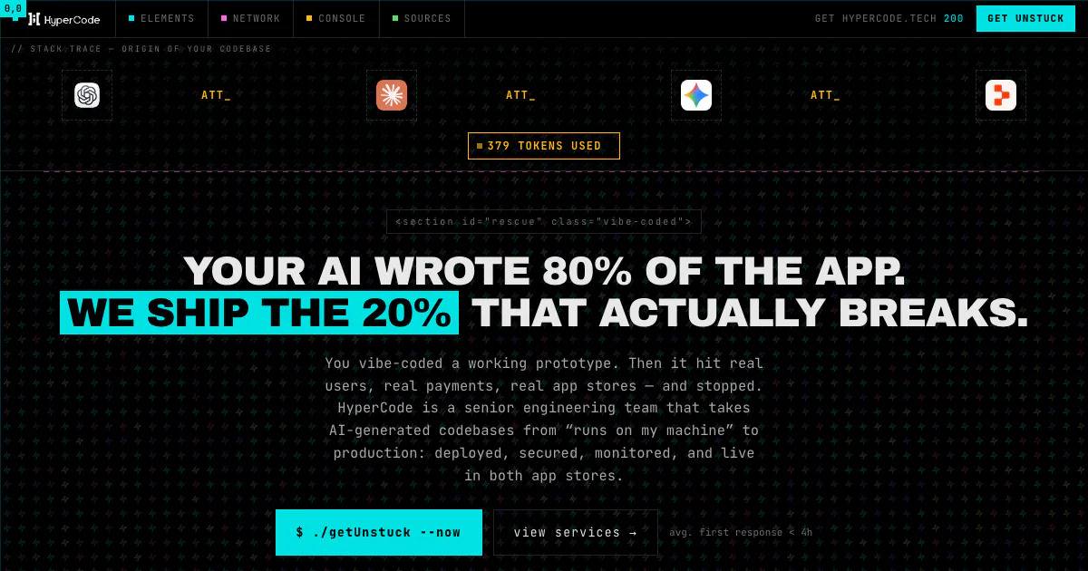 HyperCode — Vibe Code Rescue gallery image