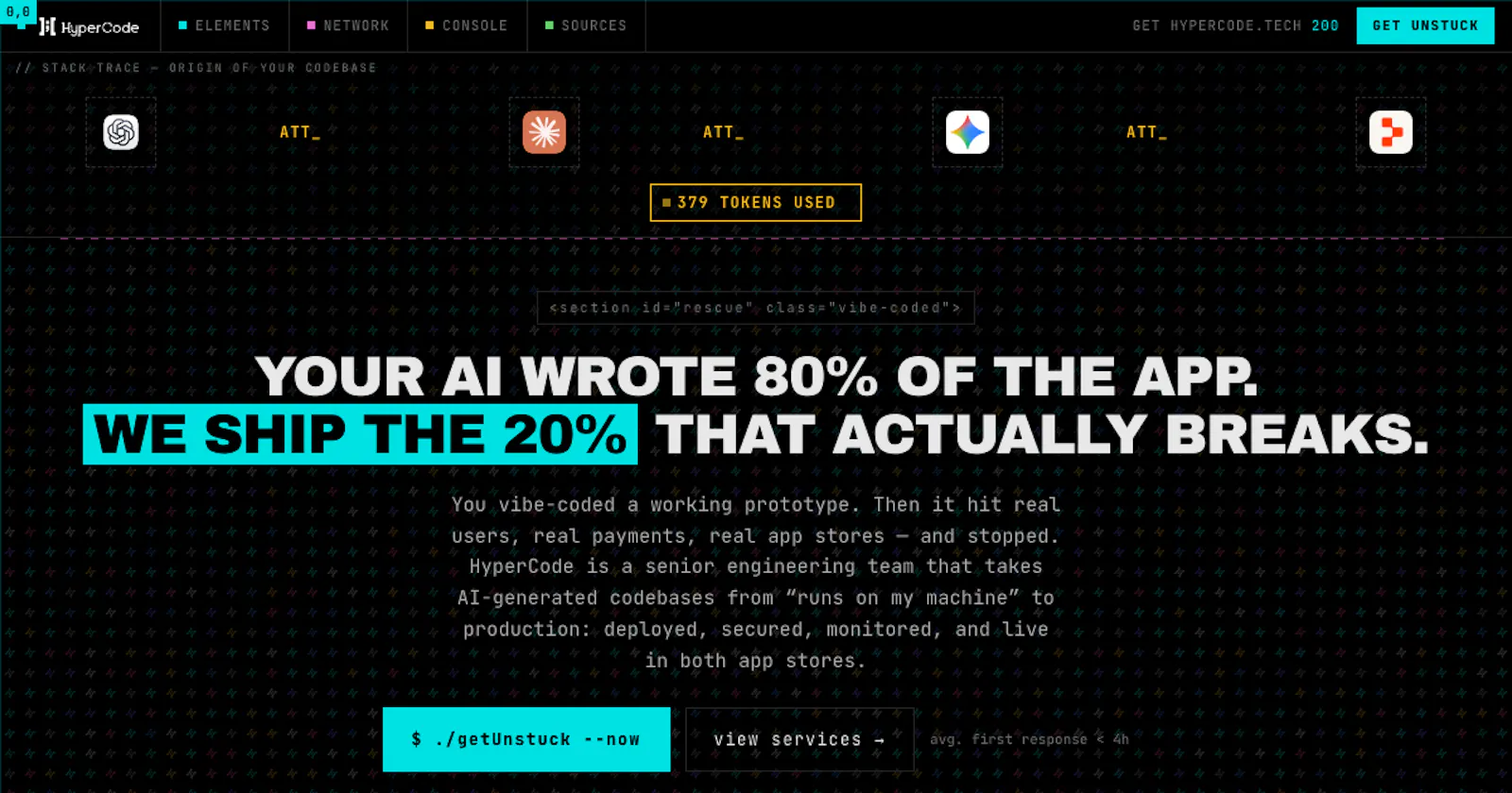 HyperCode — Vibe Code Rescue screenshot 1