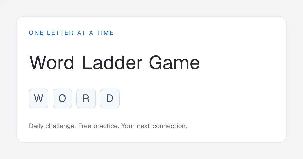 Word Ladder gallery image