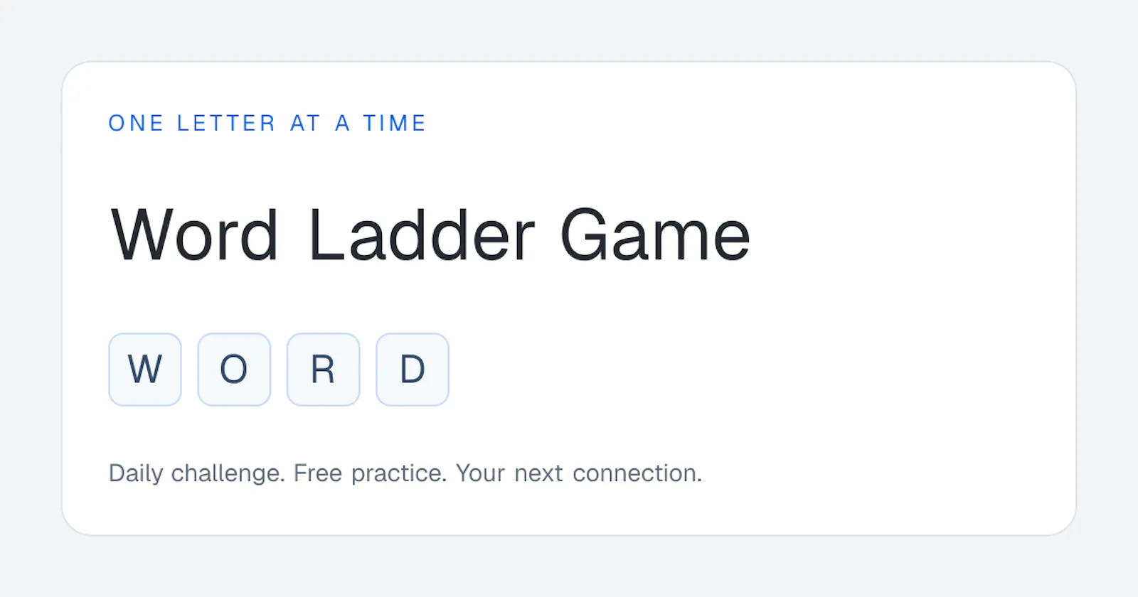 Word Ladder screenshot 1