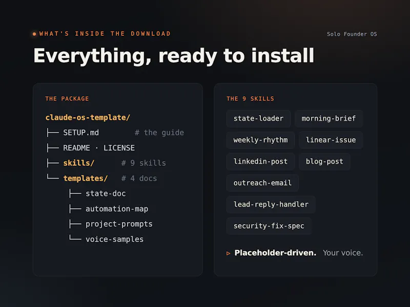 Solo Founder OS screenshot 3