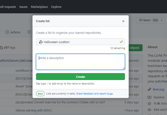 GitHub Stars Lists gallery image
