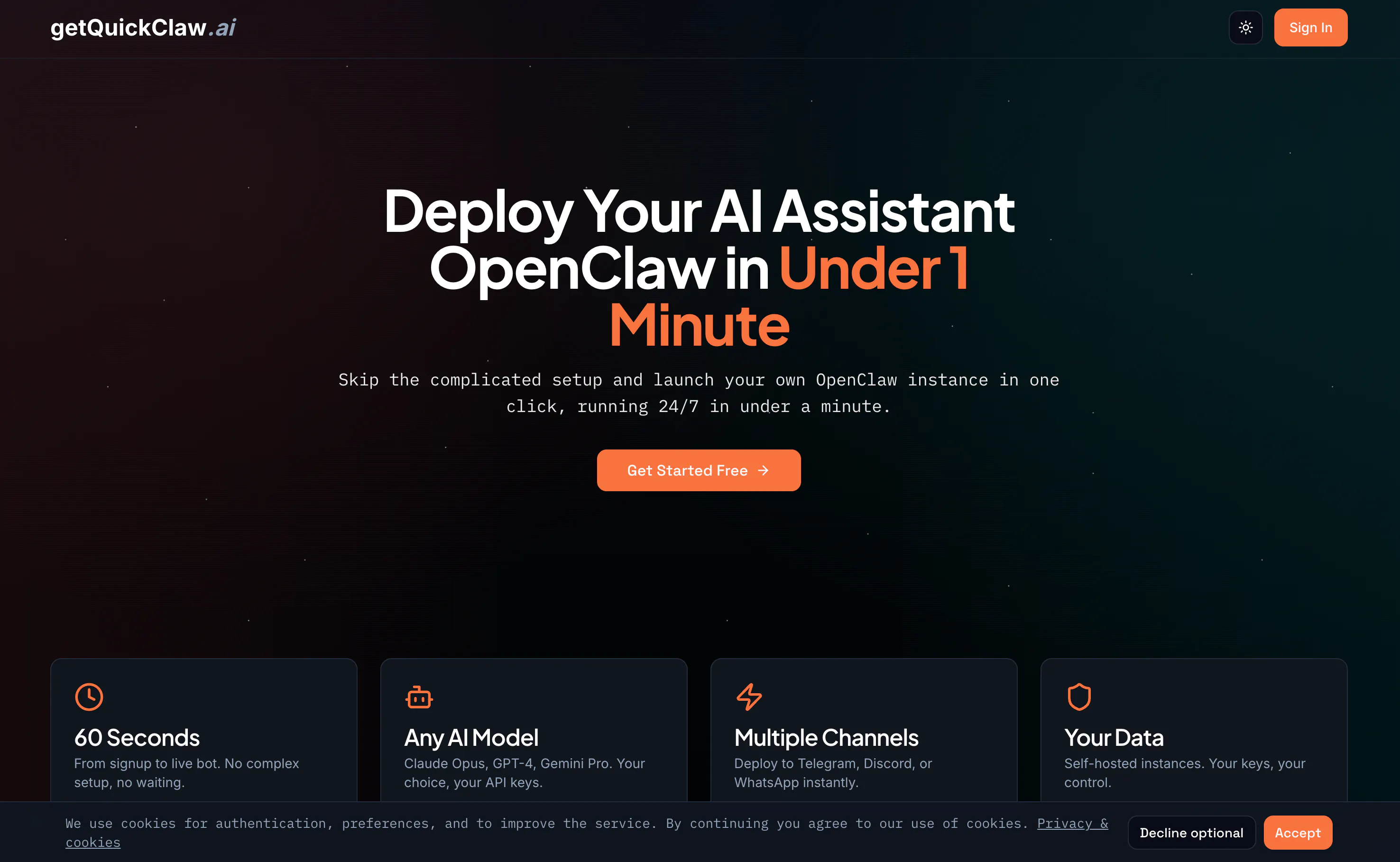 Banner del producto getQuickClaw
