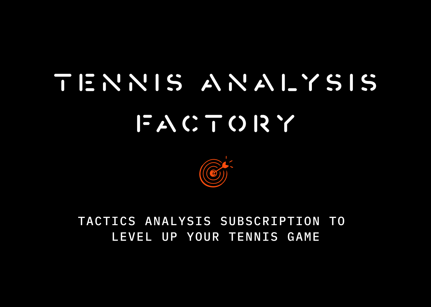 Fábrica de análisis de tenis - Suscripción de análisis de tácticas para nivelar su juego de tenis media 1