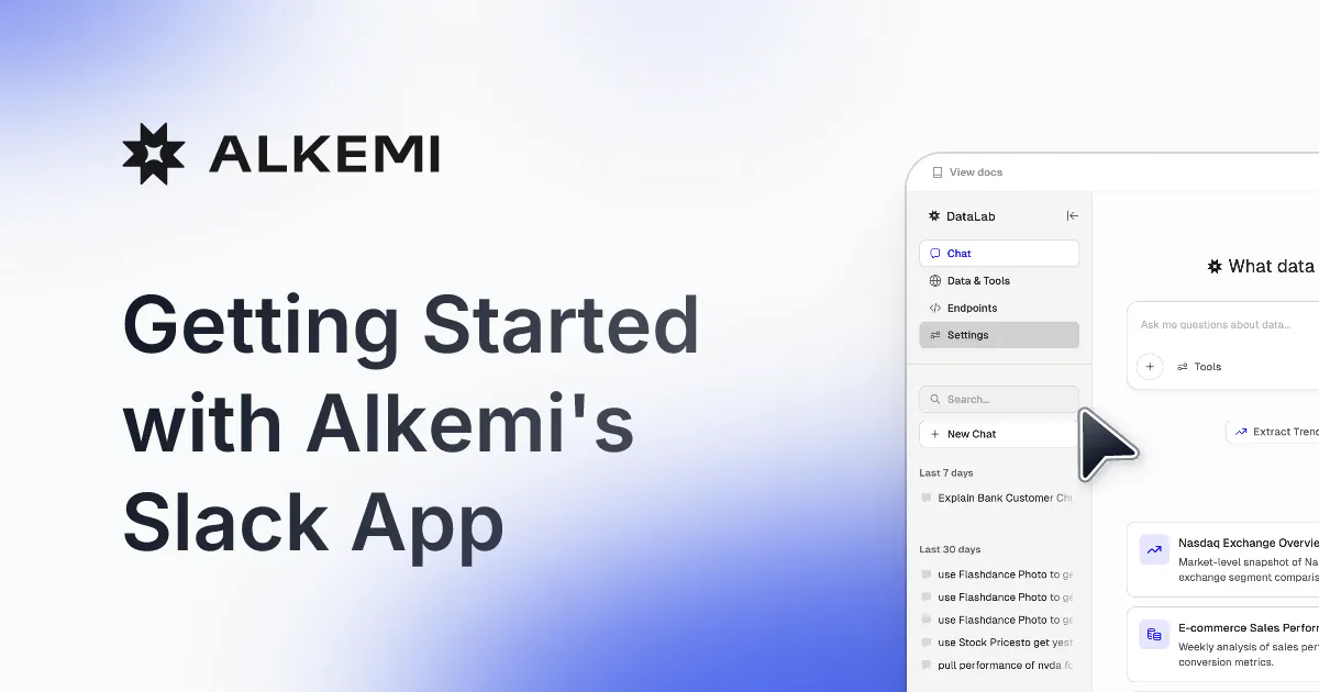 Alkemi: Your AI data teammate in Slack | Product Hunt
