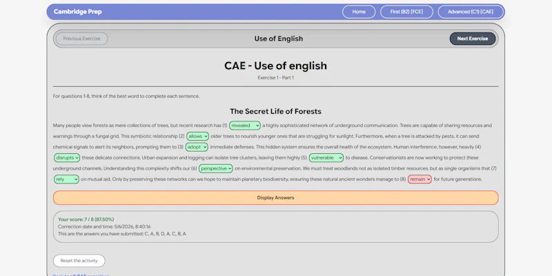 Cambridge Prep screenshot 5