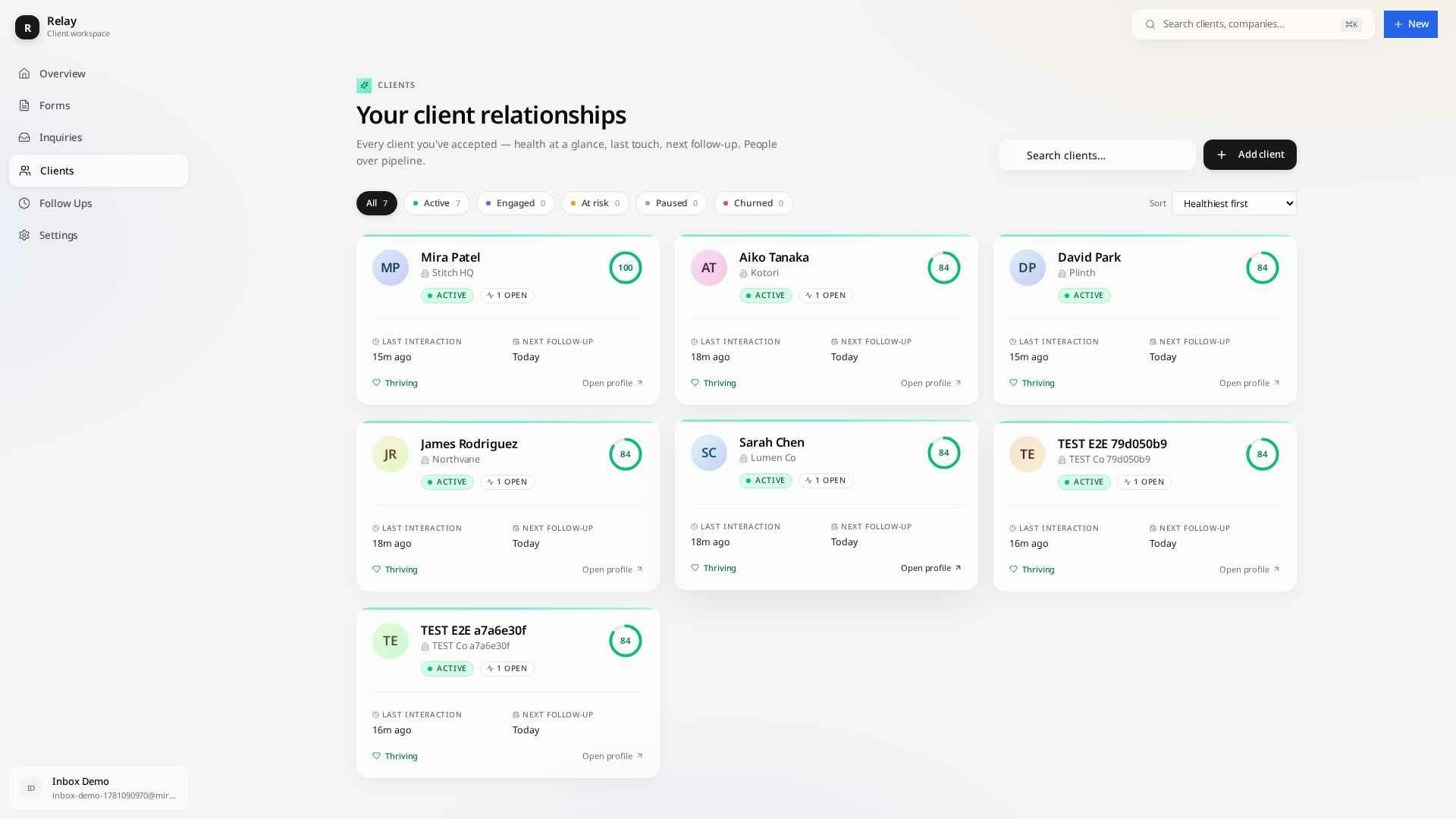 Mireek — Client management for agencies. gallery image