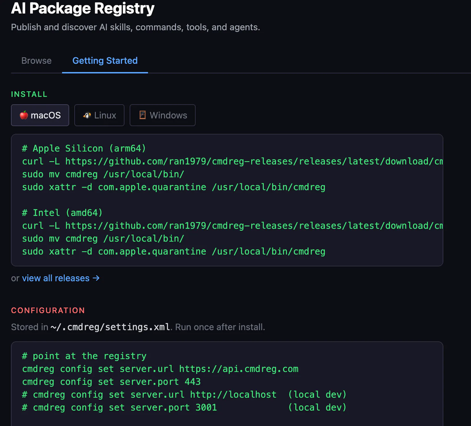 CMDReg screenshot 1