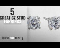 Sterling Silver Cubic Stud Earrings media 1