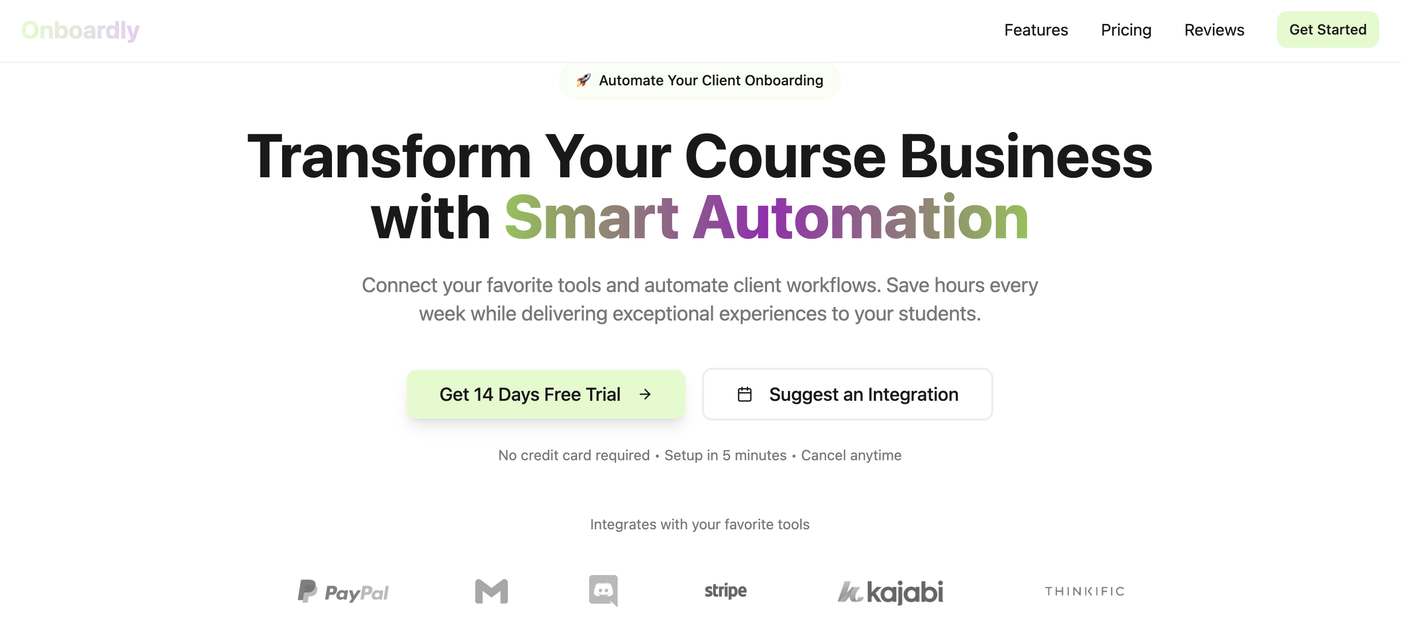 Onboardly - Main product screenshot demonstrating key features and user interface