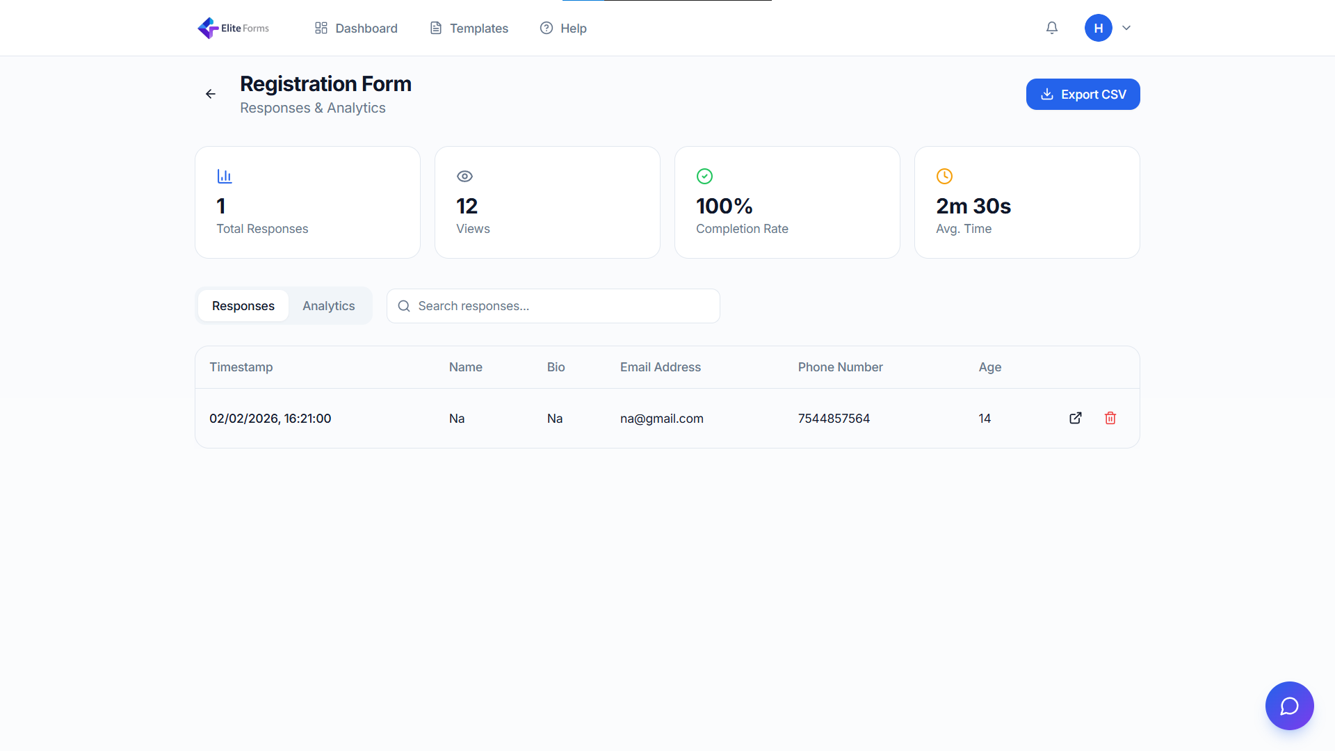 Elite Forms - Screenshot 5 showing product features and functionality