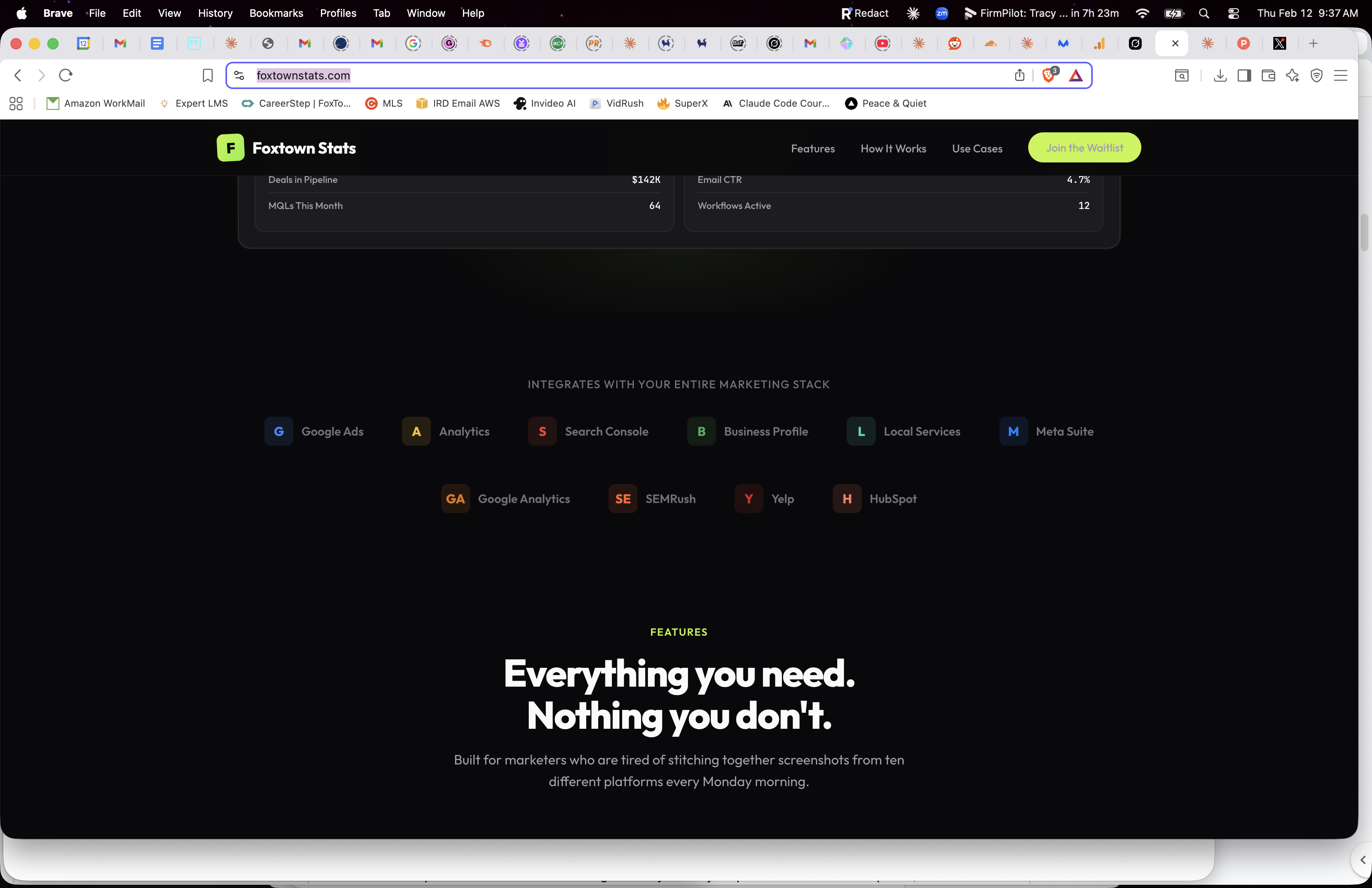 Foxtown Stats: Kill Spreadsheet Chaos - Screenshot 3 showing product features and functionality