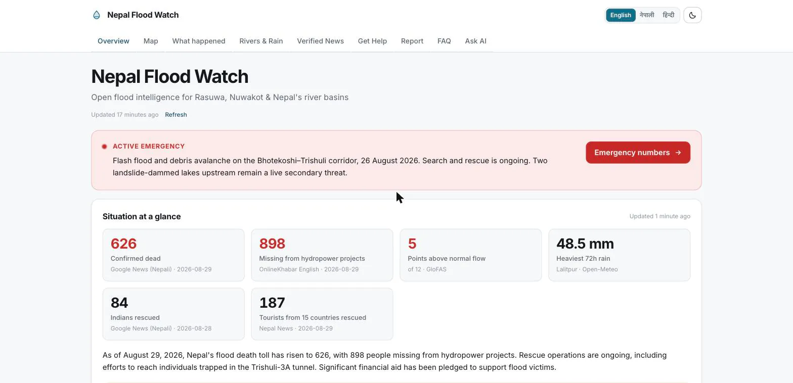 Nepal Flood Watch 截图 3