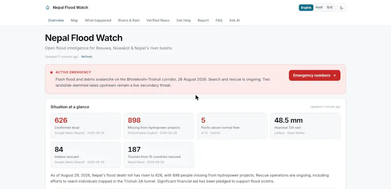 Nepal Flood Watch screenshot 4