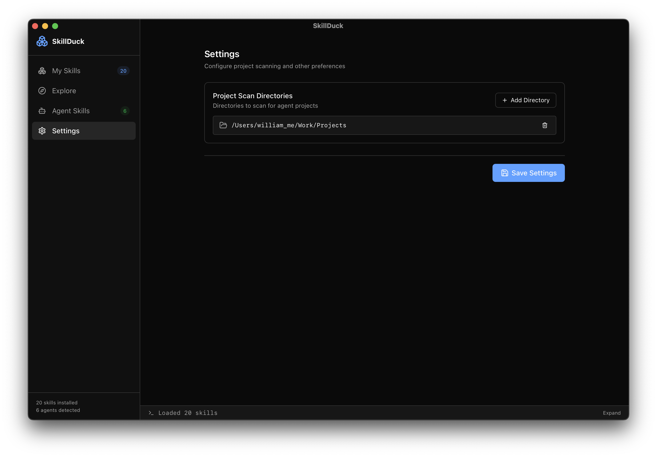 SkillDuck: The GUI for AI Agent Skills gallery image