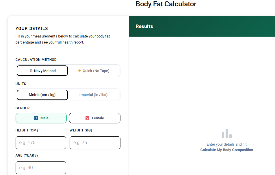 Body Fat Calculator gallery image