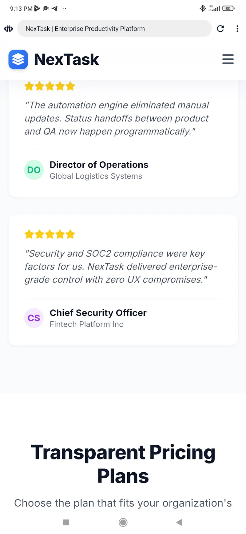 NexTask screenshot 5