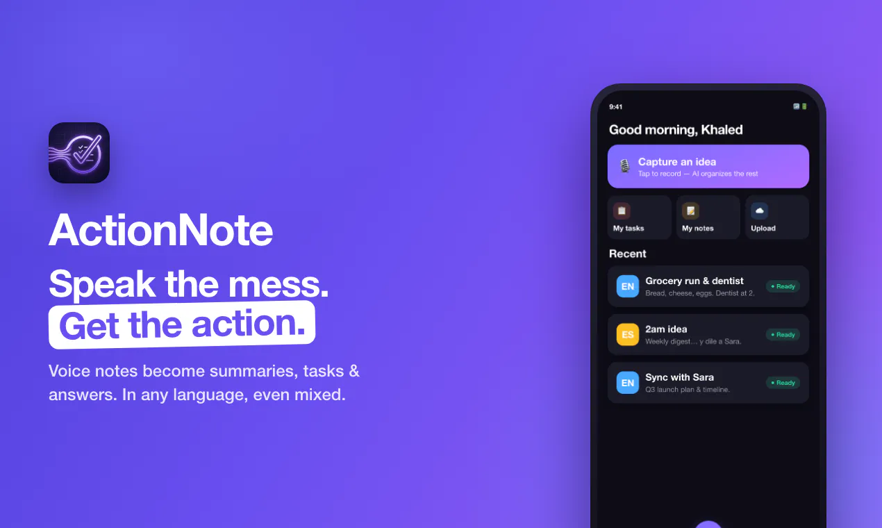 ActionNote gallery image