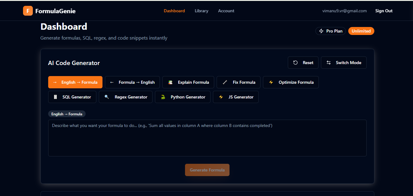 FormulaGenie gallery image