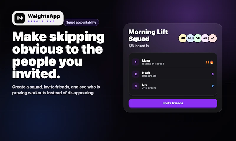 WeightsApp Discipline screenshot 4