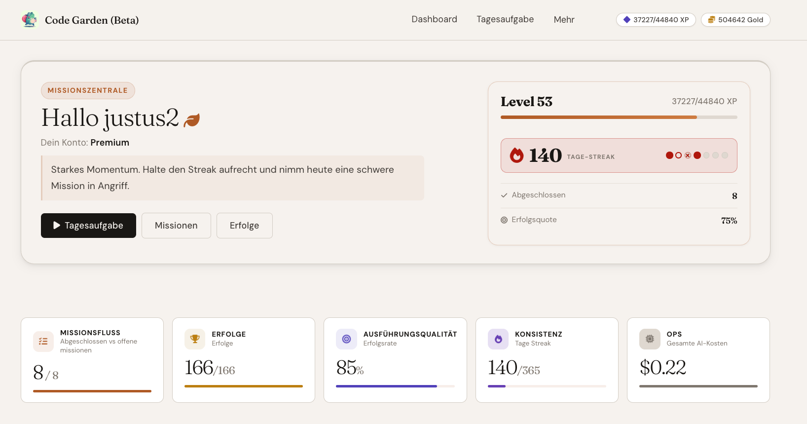 Code Garden - Main product screenshot demonstrating key features and user interface