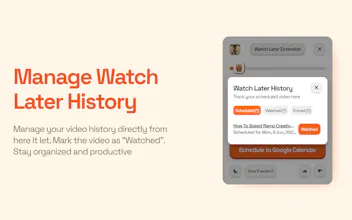 Watch Later Extension for YouTube gallery image