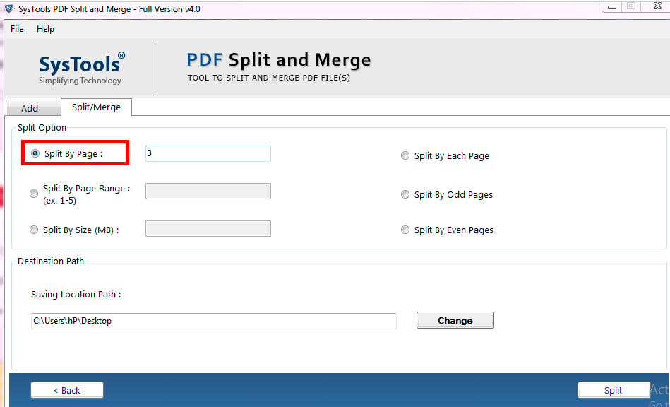 Média Systools PDF se sépare et fusionne - Logiciel hors ligne pour fusionner et diviser les fichiers PDF de plusieurs manières 3