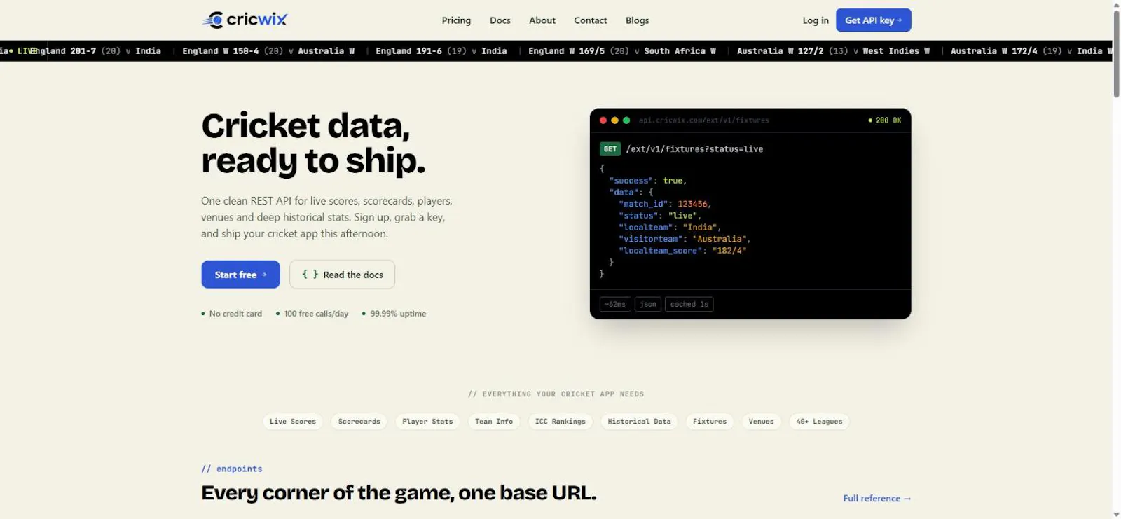 Cricwix screenshot 2