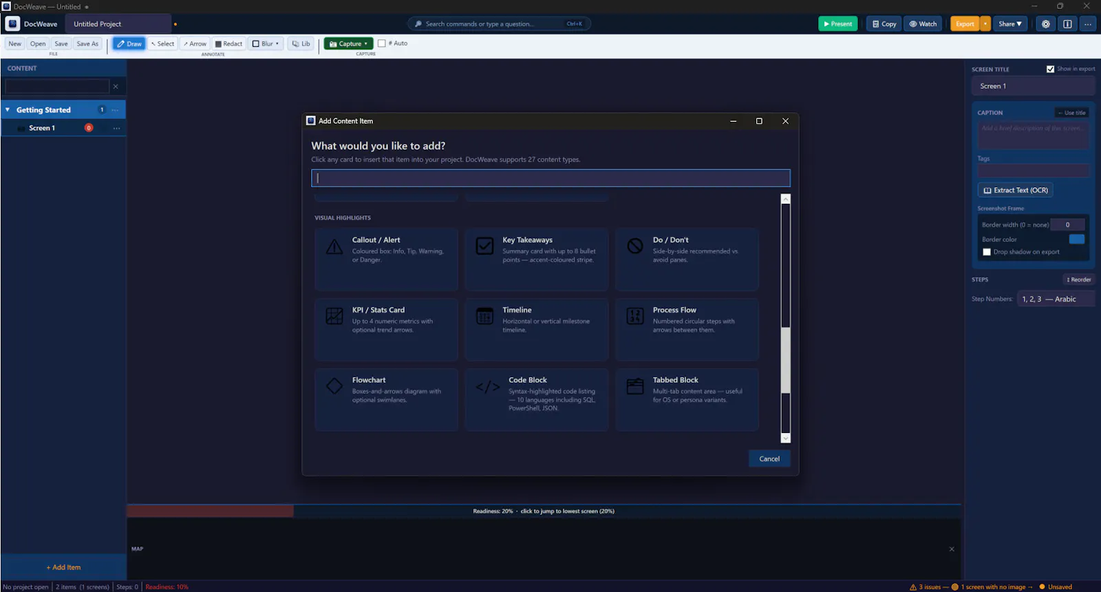 DocWeave screenshot 3