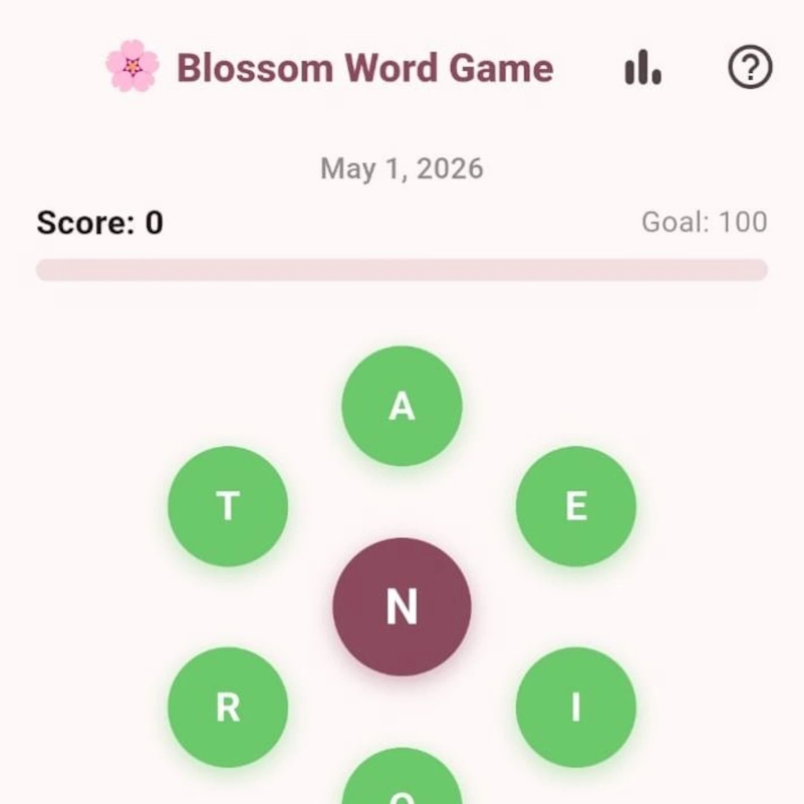 Blossom Daily Word Game Merriam Webster screenshot 1