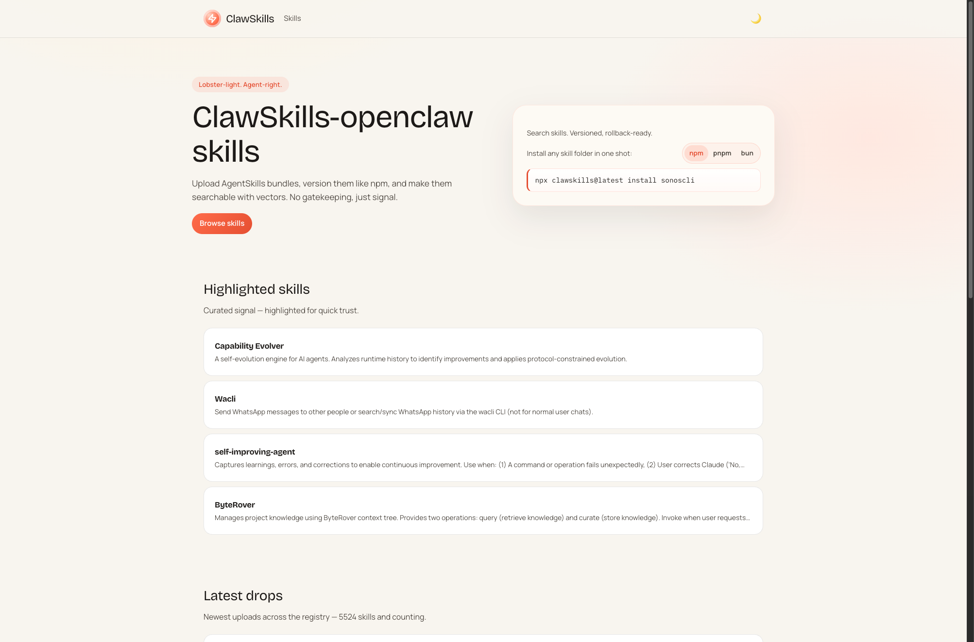 ClawSkills gallery image