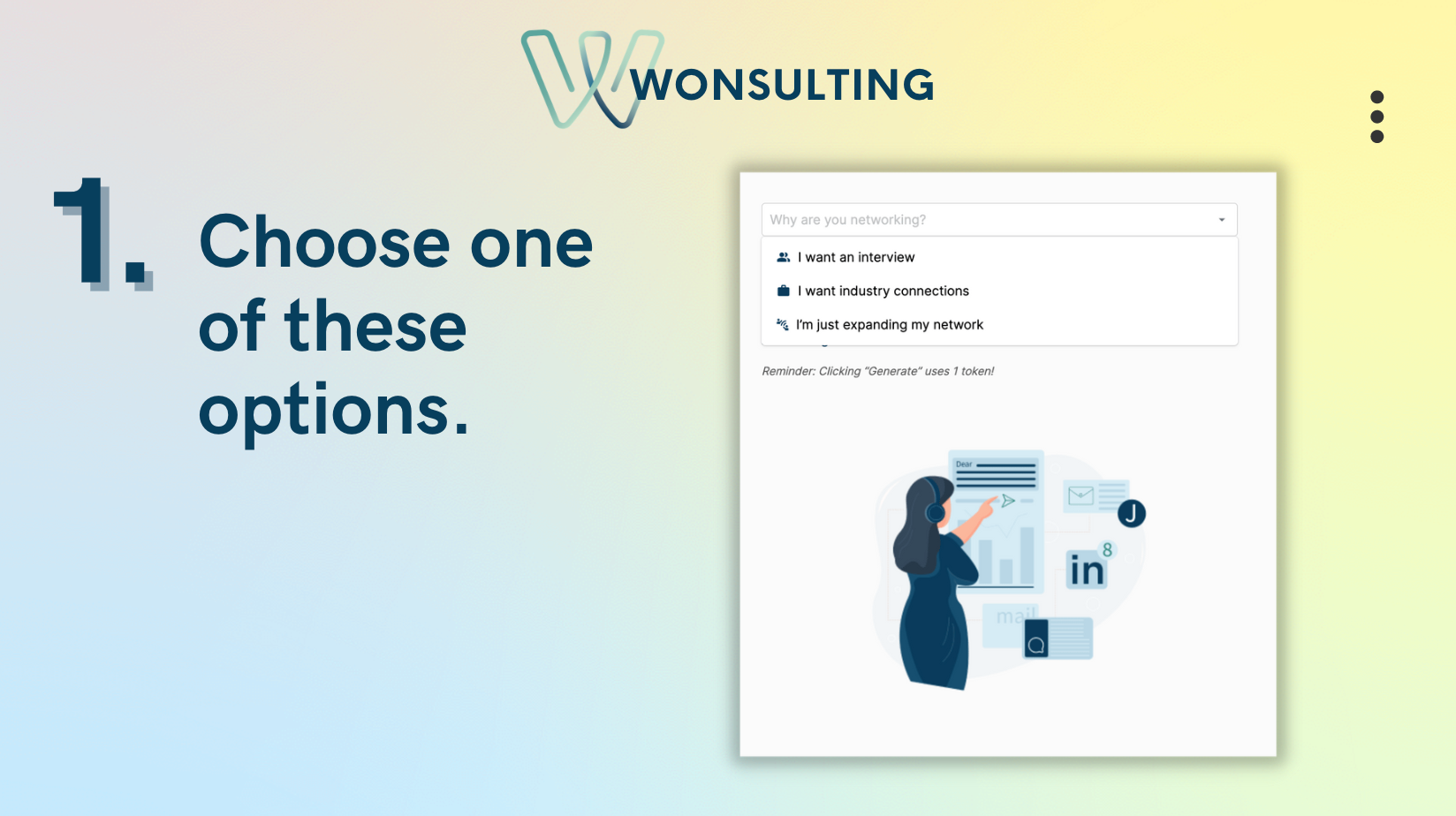 وسائط Networkai بواسطة Wonsulting - قم بزراعة شبكة LinkedIn الخاصة بك مع أداة الذكاء الاصطناعي الآلي لدينا 1