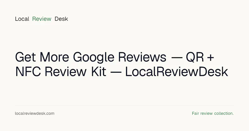 LocalReviewDesk screenshot 1