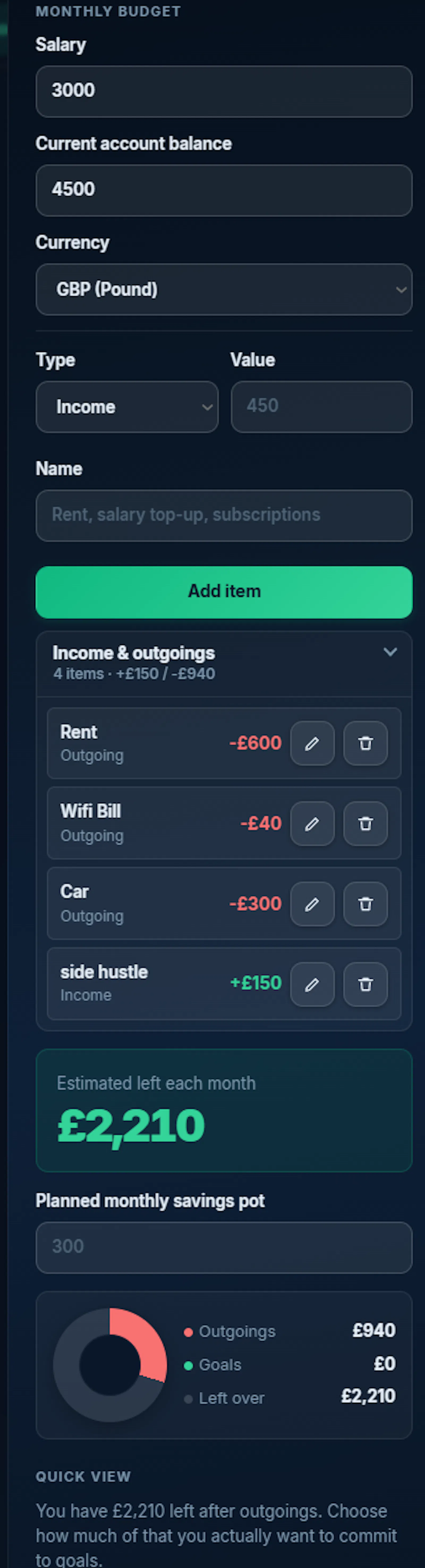 PacePot screenshot 2
