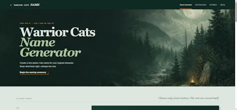 Warrior Cats Name Generator gallery image