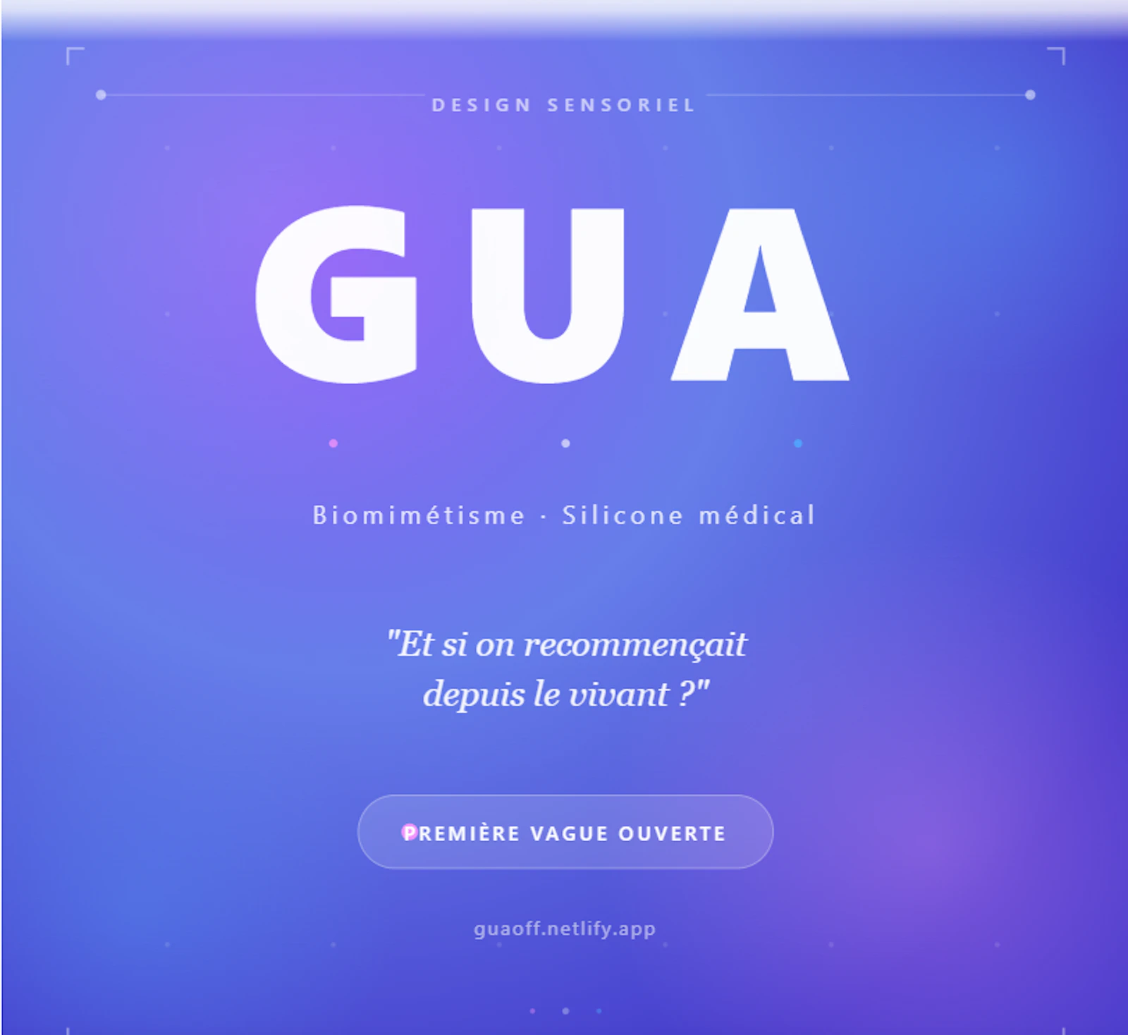 GUA Design sensoriel nouvelle génération screenshot 1