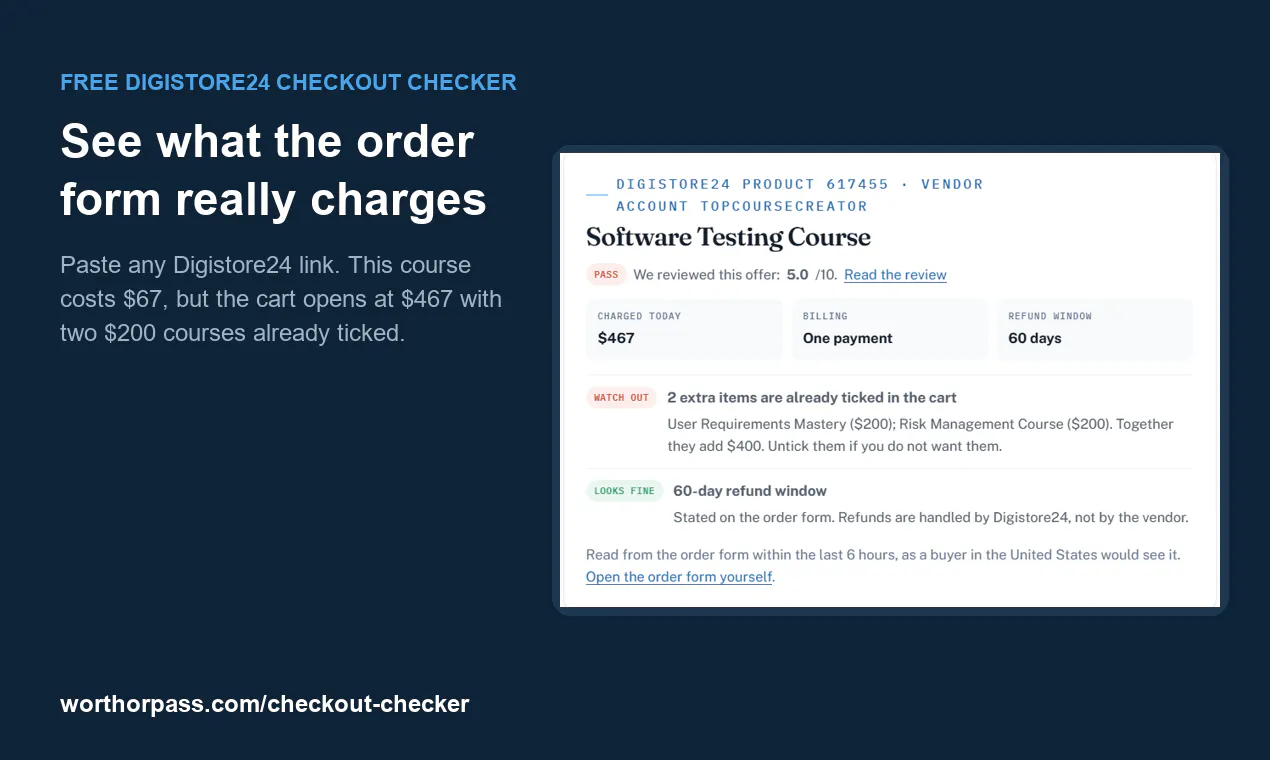 Worthorpass Checkout Checker gallery image