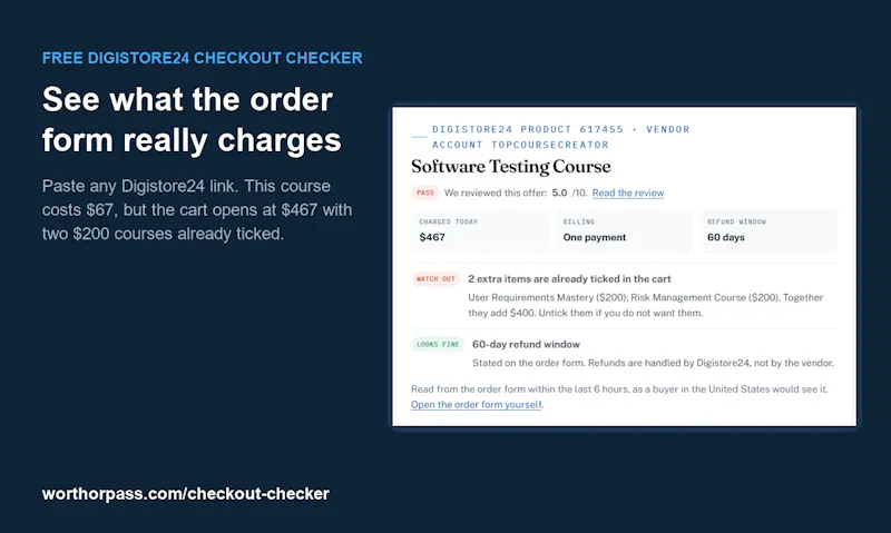 Worthorpass Checkout Checker screenshot 1