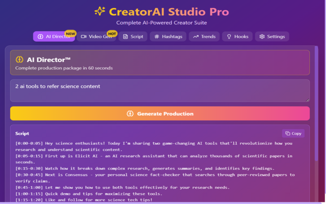 CreatorAI Studio Pro - Screenshot 3 preview