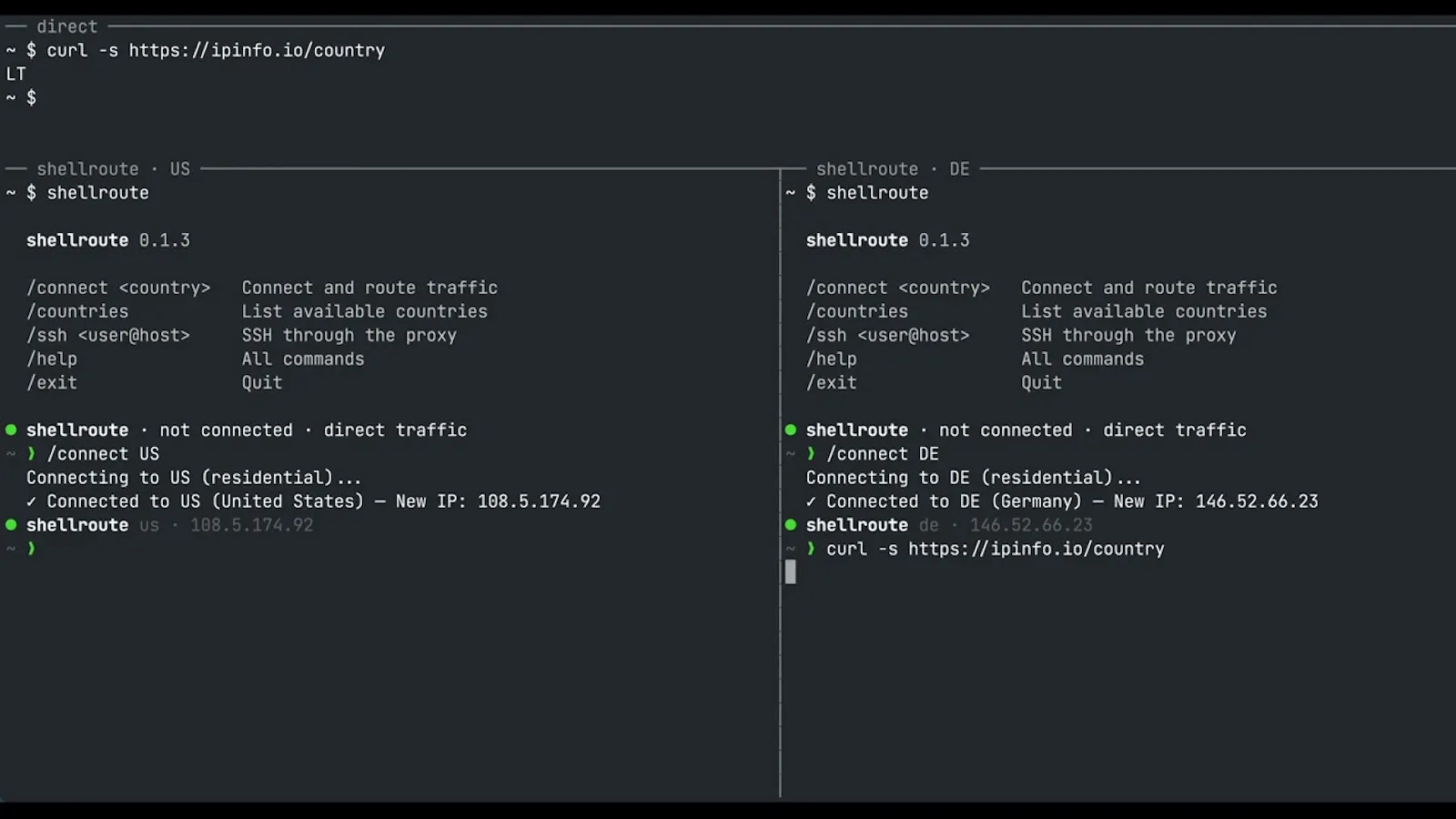 Shellroute screenshot 1 (video preview)