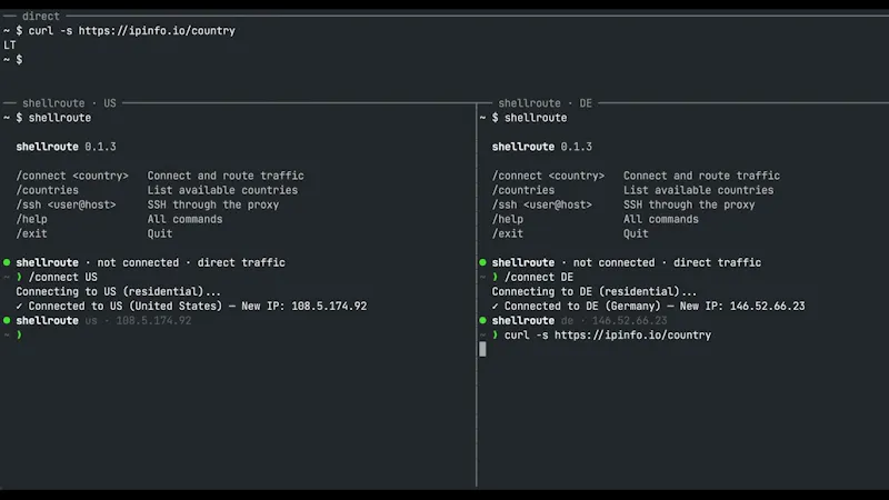 Shellroute screenshot 1 (video preview)