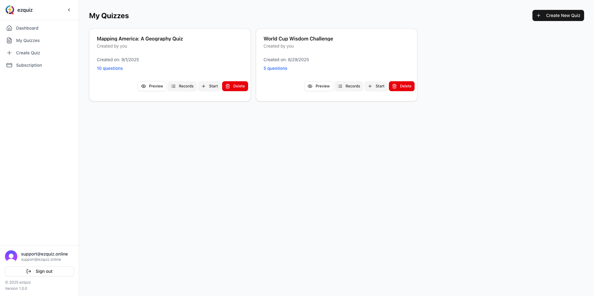 Ezquiz - El producto más simple para crear y lanzar concursos de cuestionarios. media 3