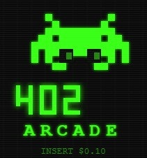 402 Arcade - Product Hunt launch logo and brand identity