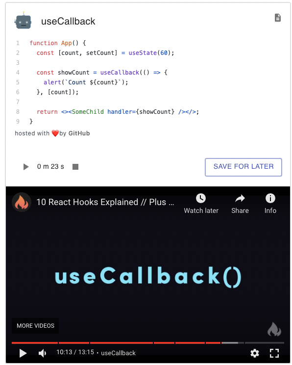 React Hooks in the #shorts gallery image