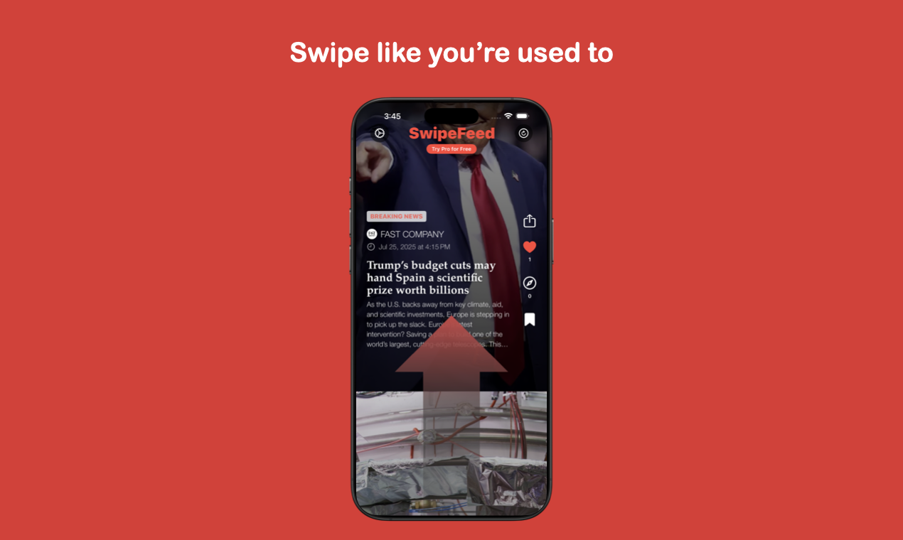 SwipeFeed - tiktok for News media 2