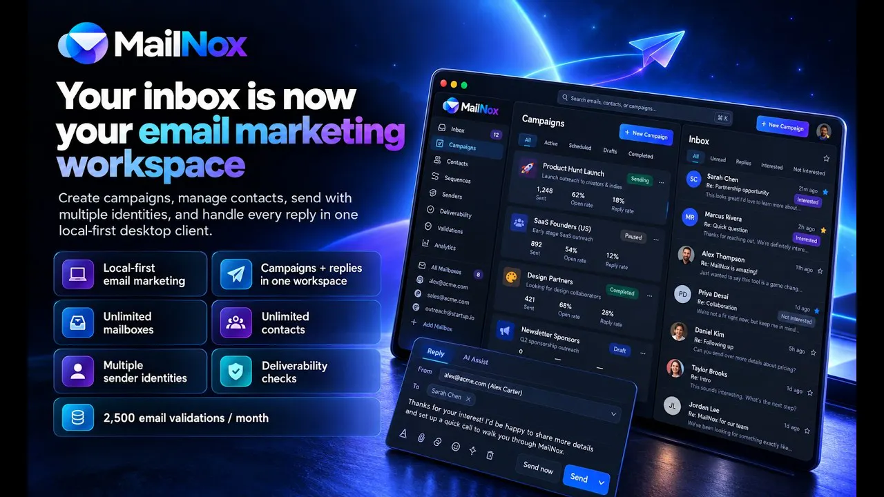 MailNox - Cold Email Desktop App gallery image