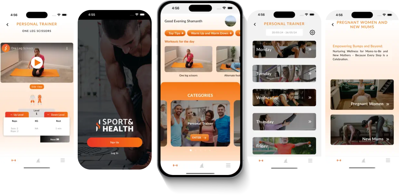 Spor ve Sağlık Fitness Uygulaması - Koş, yürüyüş, yürü ve formda kal medya 2