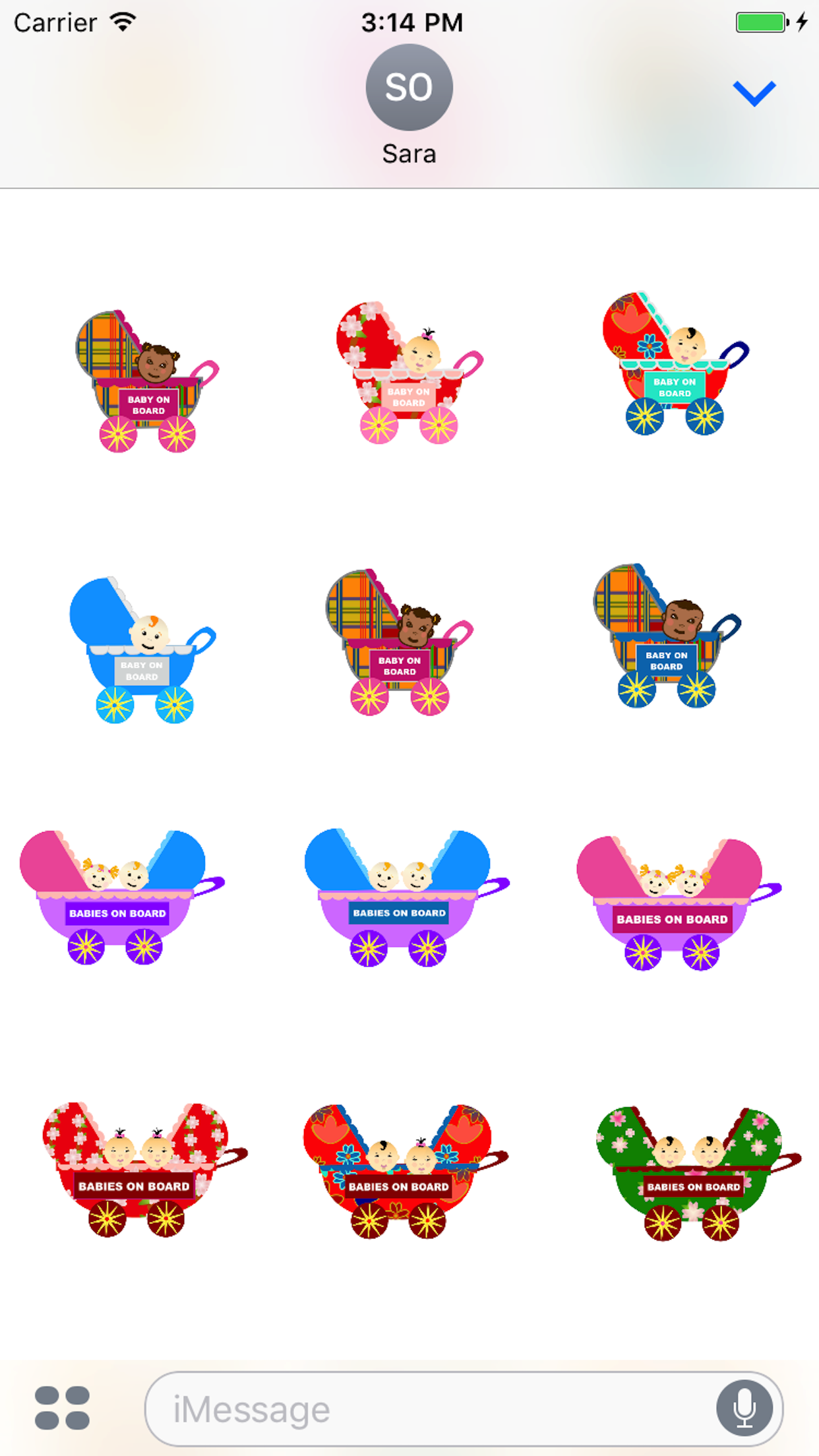 Baby shower sticker pack (iOS) gallery image