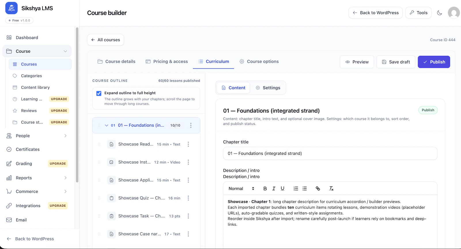 Sikshya LMS – WordPress Course Builder screenshot 6